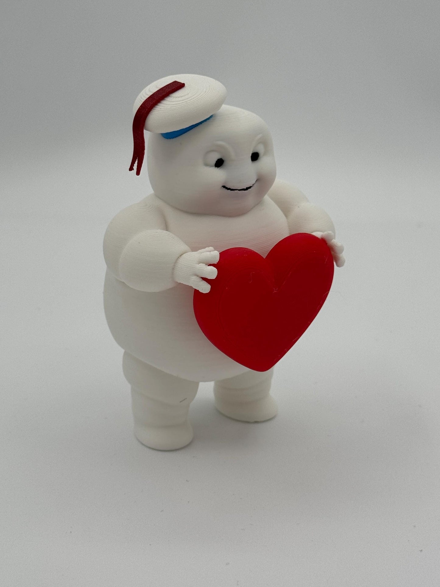 Be My Valentine! Mini Stay Puft Marshmallow Man Figurine - Handmade Fan Art