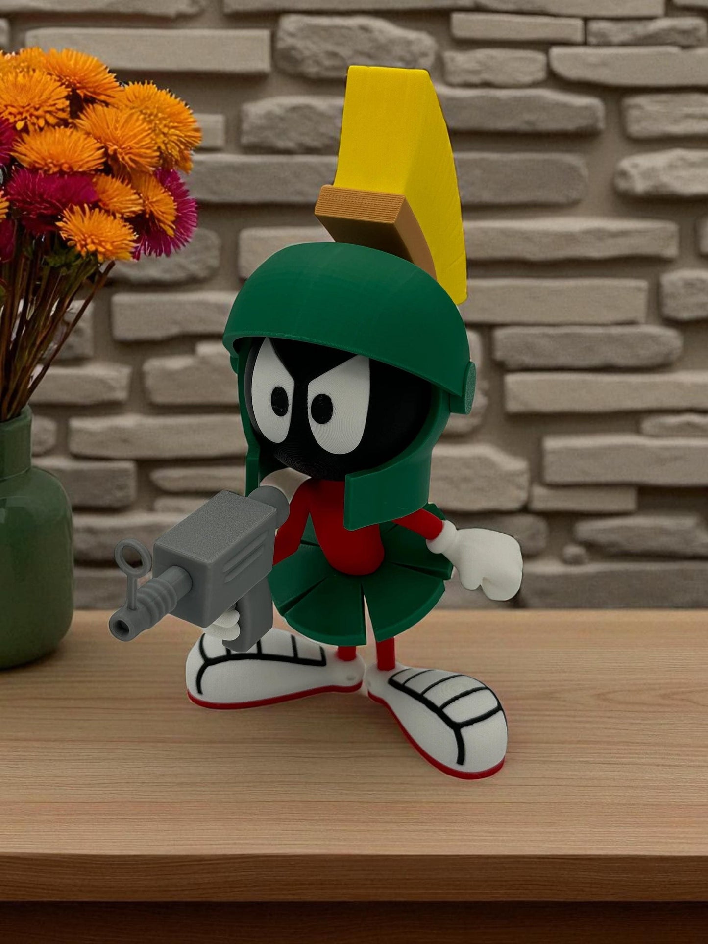 Marvin the Martian Figurine - Quirky Fan Art Decor Piece!  Where's the kaboom?