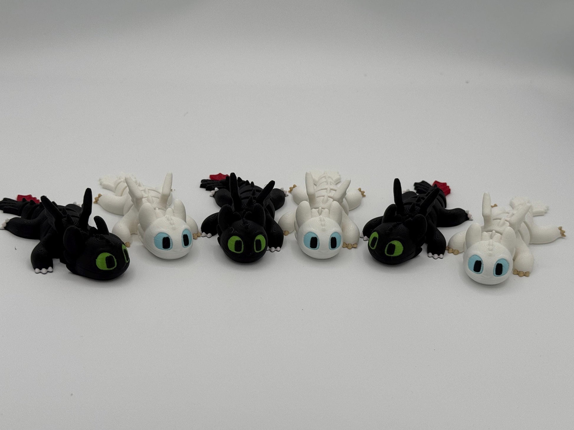 Light fury and Toothless
