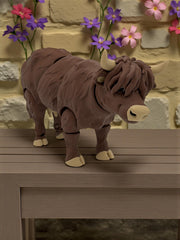 Flexible Highland Cow Toy: Articulated Stress Relief