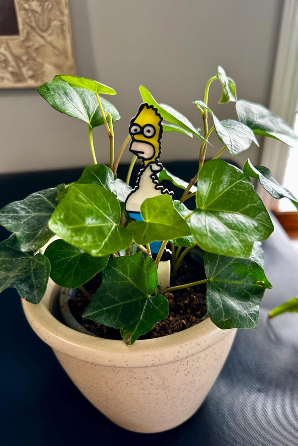 Homer Simpson Plant Stake: Quirky Simpsons Meme