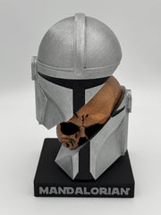 Mandalorian Helmet Collectible: Hand Painted Star Wars Ornament