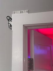 Funny Door Sign: Jesus Watching Gag Gift