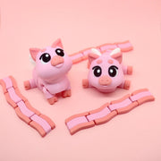 Articulated Desk Toy: Flexi Angel Piglets