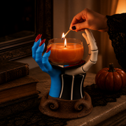 Nightmare Before Christmas Jack Skellington and Sally Gothic Candle Holder