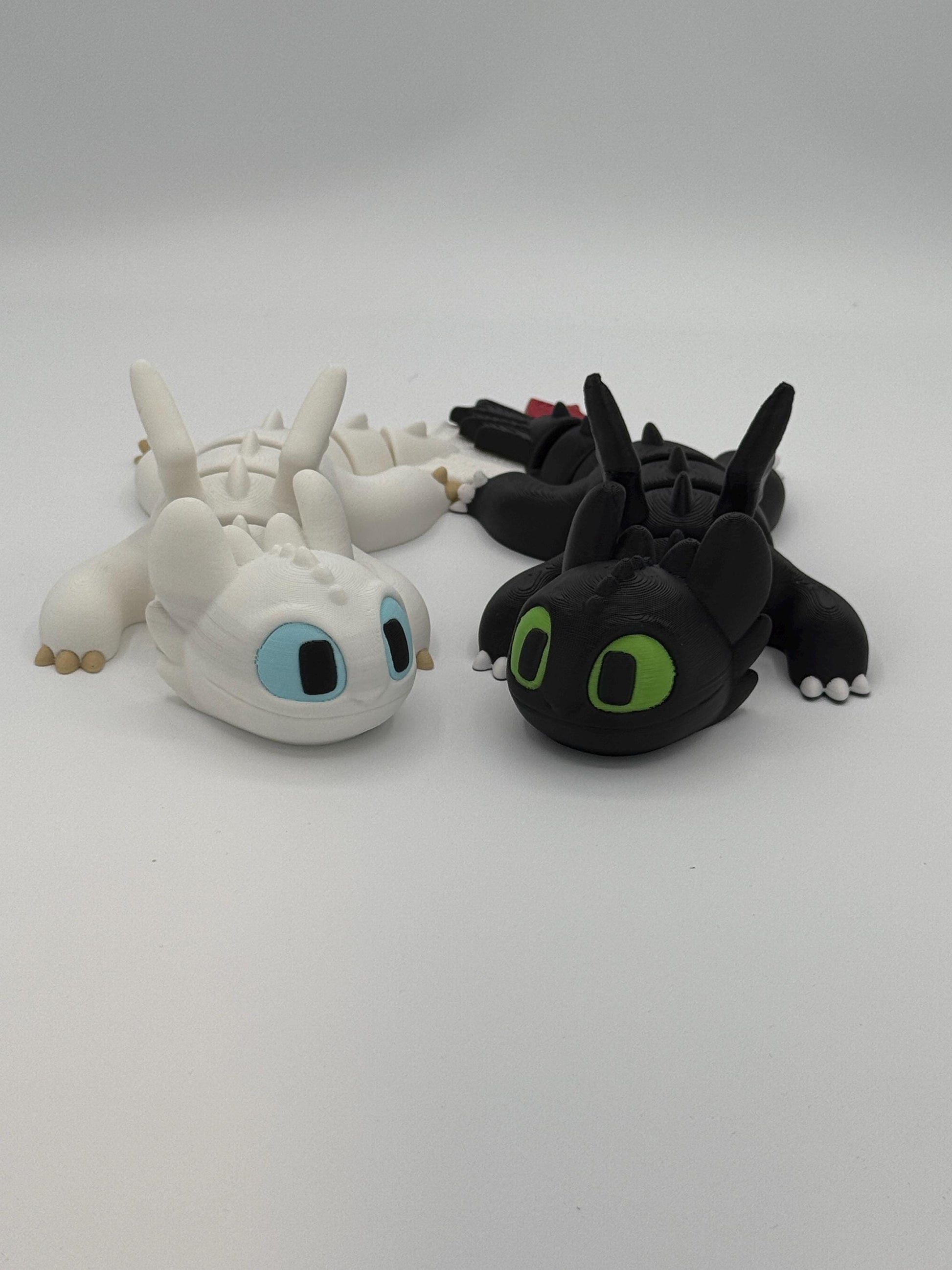 Light fury and Toothless