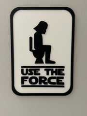 Star Wars Darth Vader Bathroom Sign, Funny Geeky Restroom Decor