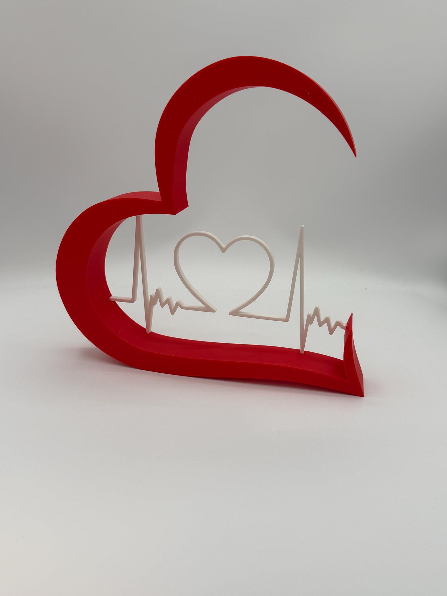 Romantic Desk Gift - Heartbeat Love Sign Mini Display Shelf | Valentines Day Present