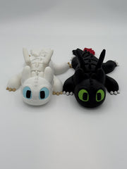 Toothless & Light Fury Articulated Dragon