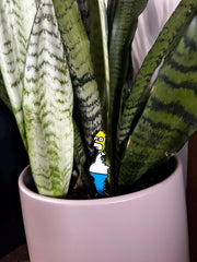 Homer Simpson Plant Stake: Quirky Simpsons Meme