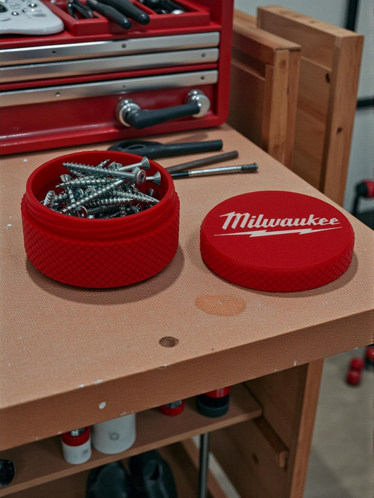 Milwaukee Themed Storage Containers: Organizers in 4 Sizes