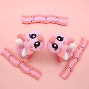 Articulated Desk Toy: Flexi Angel Piglets