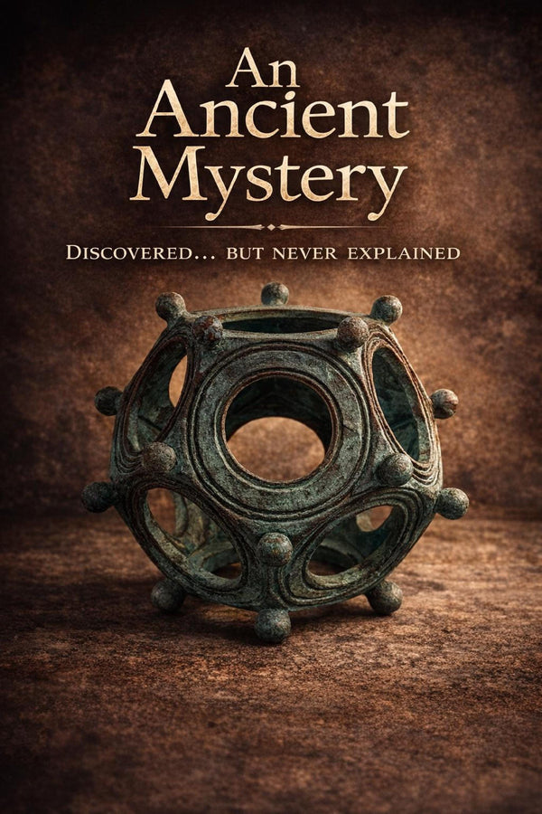 Ancient Roman Dodecahedron Replica - Ancient Mystery for your Home - Hand Painted!