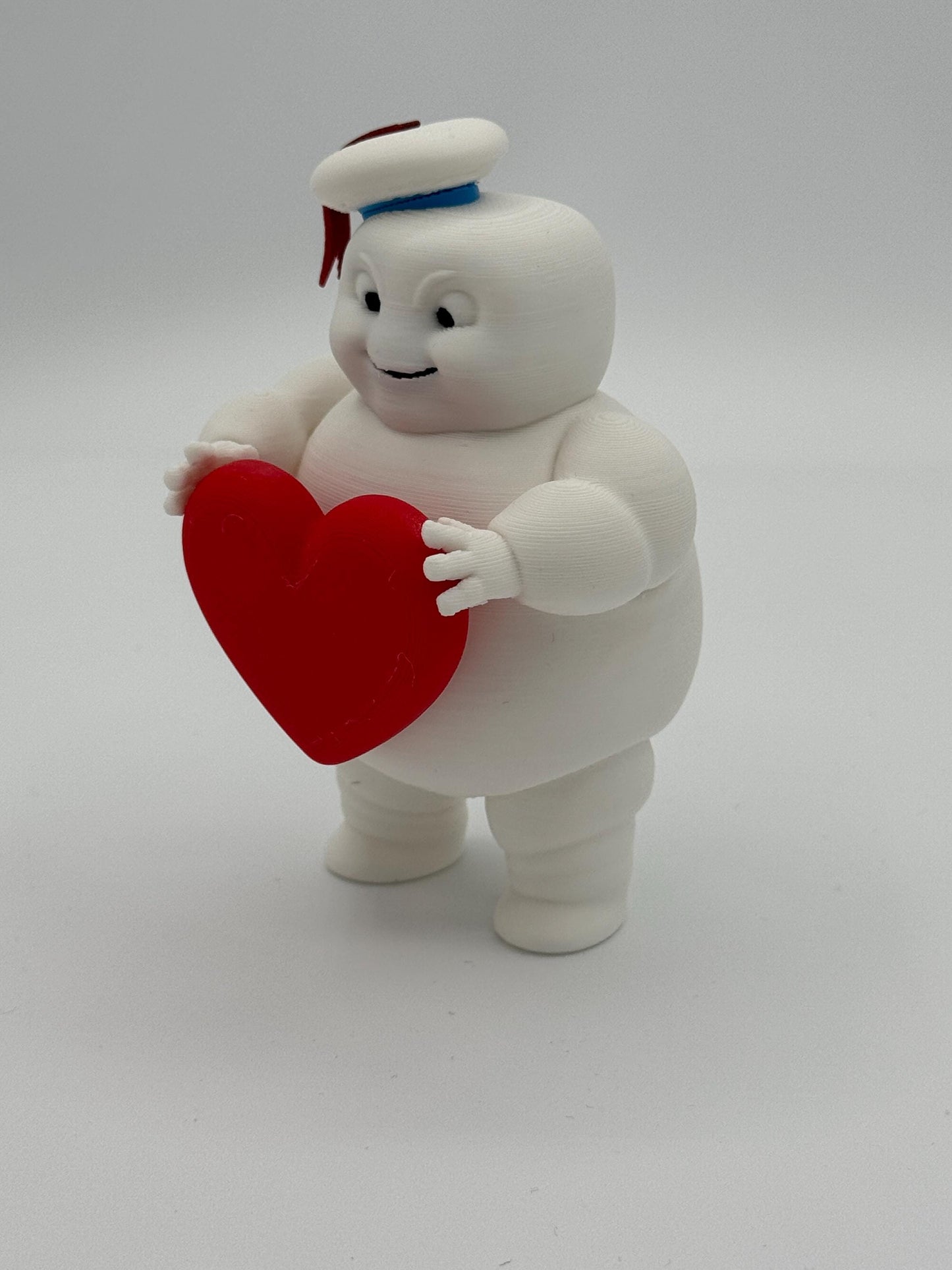 Be My Valentine! Mini Stay Puft Marshmallow Man Figurine - Handmade Fan Art