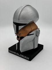 Mandalorian Helmet Collectible: Hand Painted Star Wars Ornament