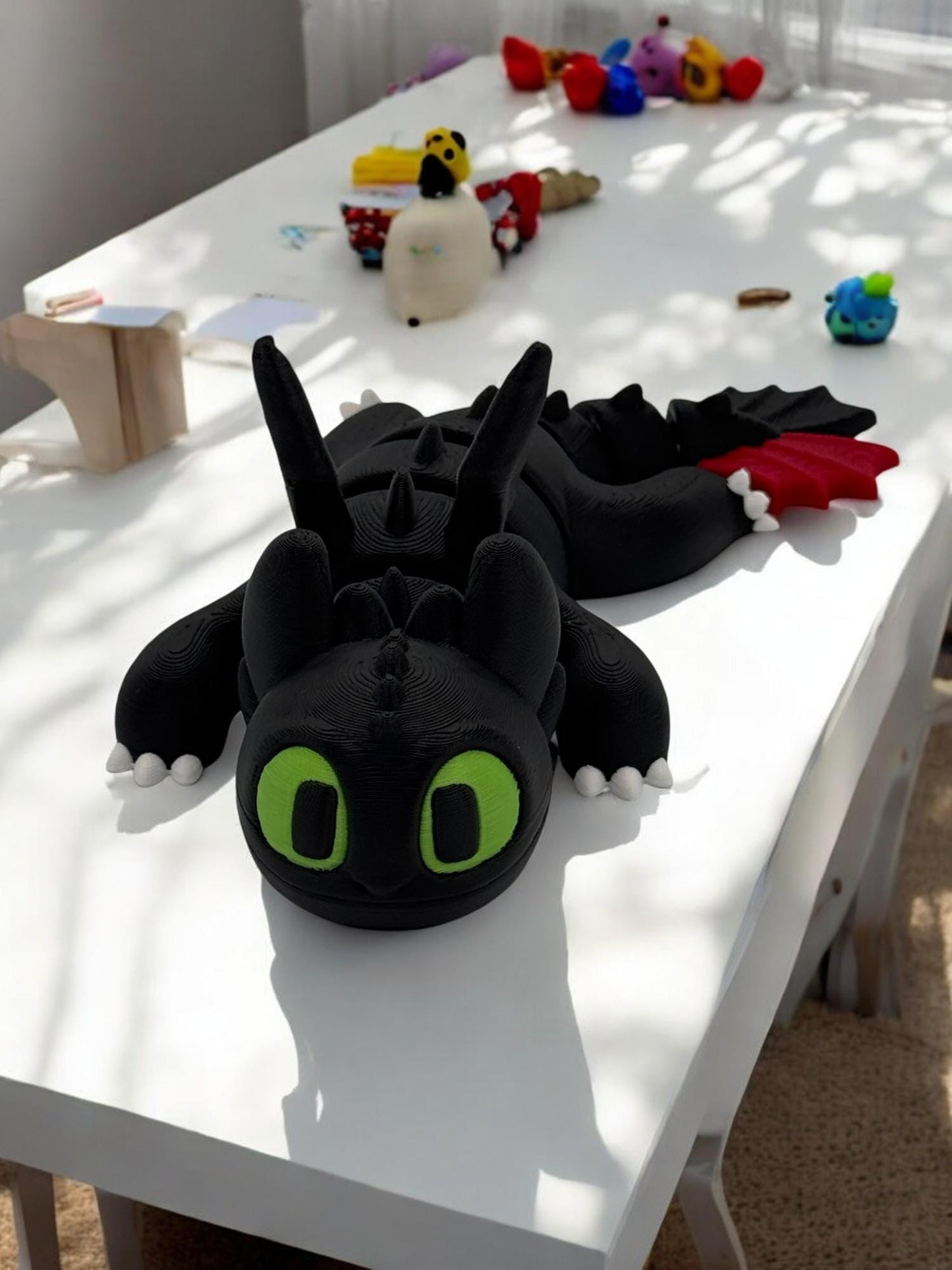 Light fury and Toothless