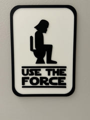 Star Wars Darth Vader Bathroom Sign, Funny Geeky Restroom Decor
