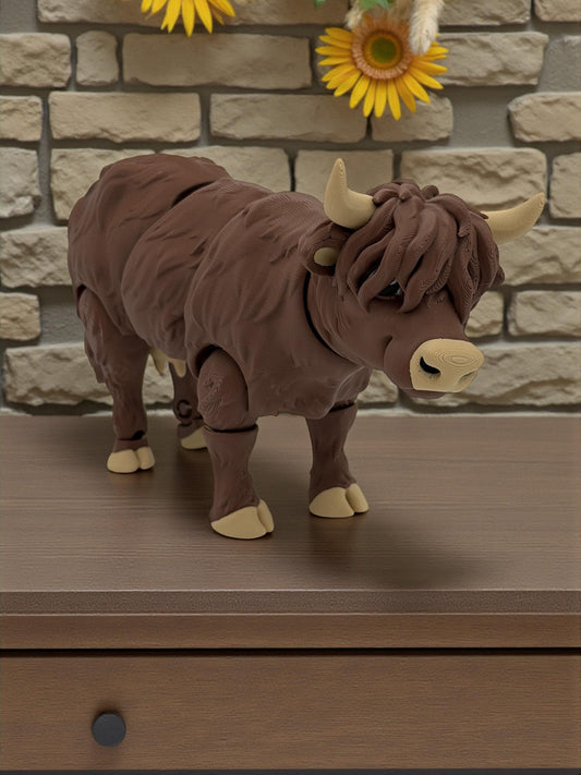 Highland Cow - Flexible Stress Relief Fidget