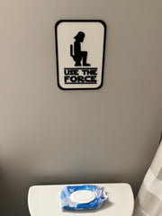 Star Wars Darth Vader Bathroom Sign, Funny Geeky Restroom Decor