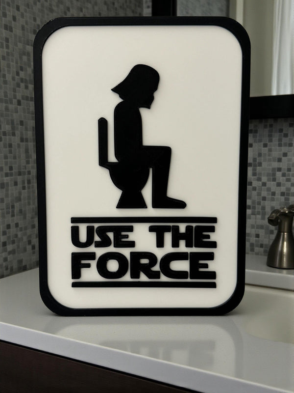 Star Wars Darth Vader Bathroom Sign, Funny Geeky Restroom Decor
