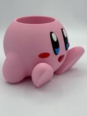 Kirby Pen Holder Planter, Cute Nintendo Desk Organizer