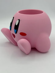 Kirby Pen Holder Planter, Cute Nintendo Desk Organizer