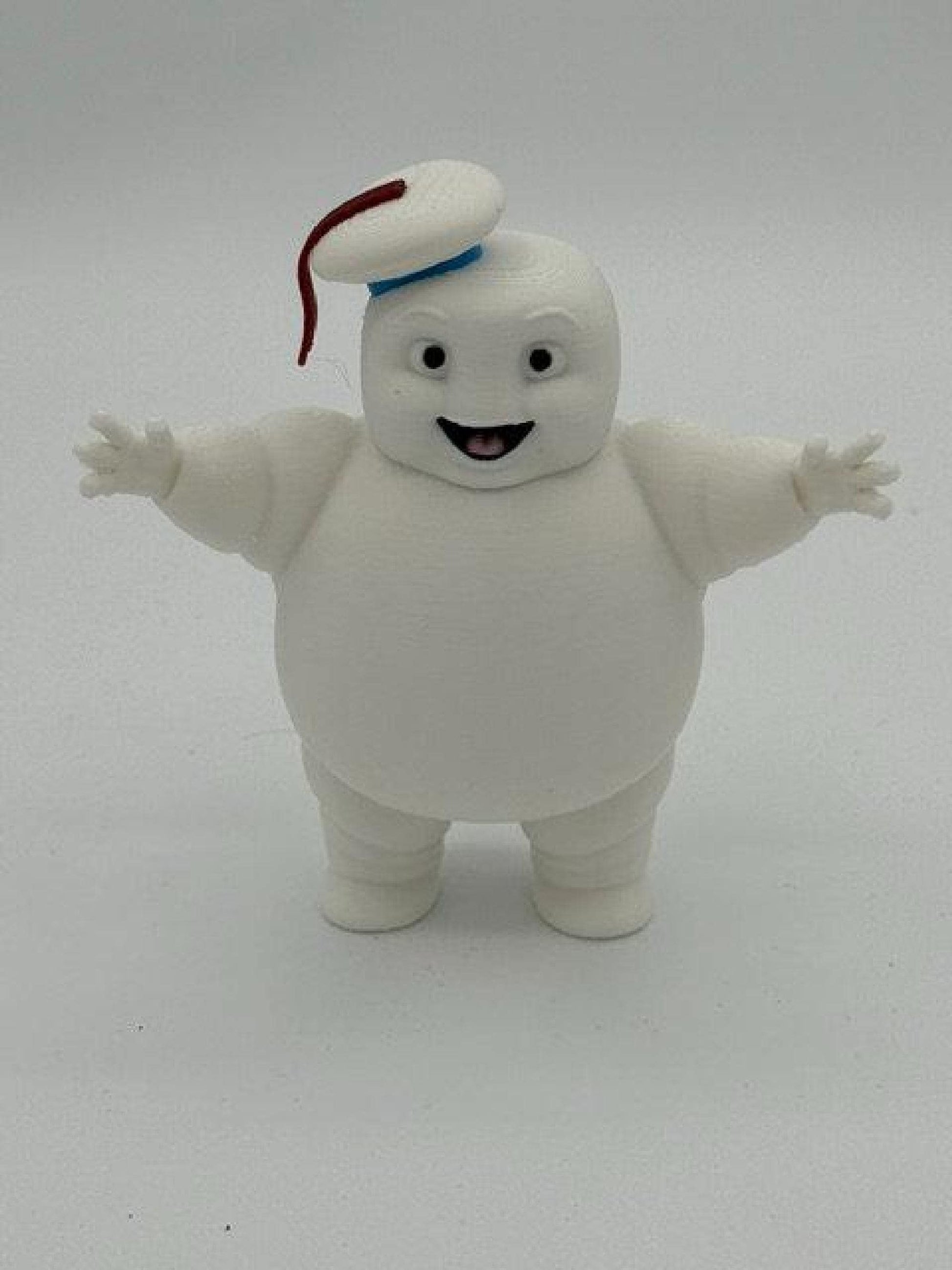 Adorable Ghostbusters Mini Stay Puft Marshmallow Men Figurines with Slimer! - Handmade Fan Art