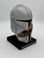 Mandalorian Helmet Collectible: Hand Painted Star Wars Ornament