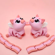 Articulated Desk Toy: Flexi Angel Piglets
