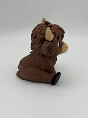 Highland Cow Figurine: Scottish Decor, Desk Toy