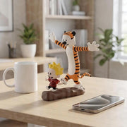 Calvin and Hobbes Inspired Artwork - Ideal for Comic Strip Fans