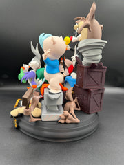 Looney Tunes Character Diorama | Retro Animation Figurine Collection