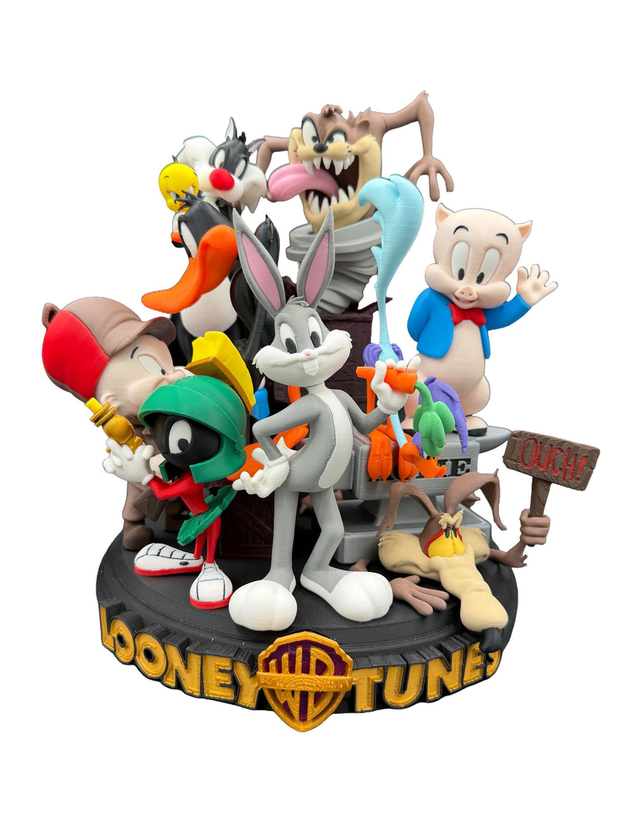 Looney Tunes Character Diorama | Retro Animation Figurine Collection