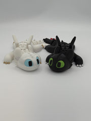 Toothless & Light Fury Articulated Dragon