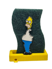 Homer Simpson Meme Sponge Holder – Durable Plastic Kitchen Sponge Storage Organizer