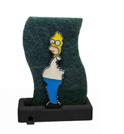 Homer Simpson Meme Sponge Holder – Durable Plastic Kitchen Sponge Storage Organizer