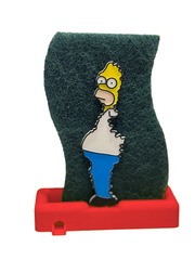 Homer Simpson Meme Sponge Holder – Durable Plastic Kitchen Sponge Storage Organizer