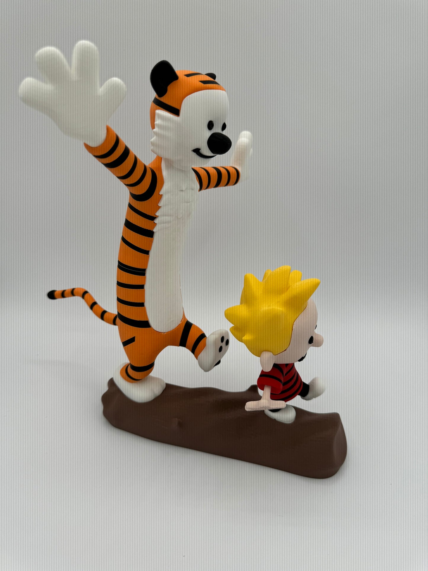 Whimsical Calvin and Hobbes Inspired Figurine