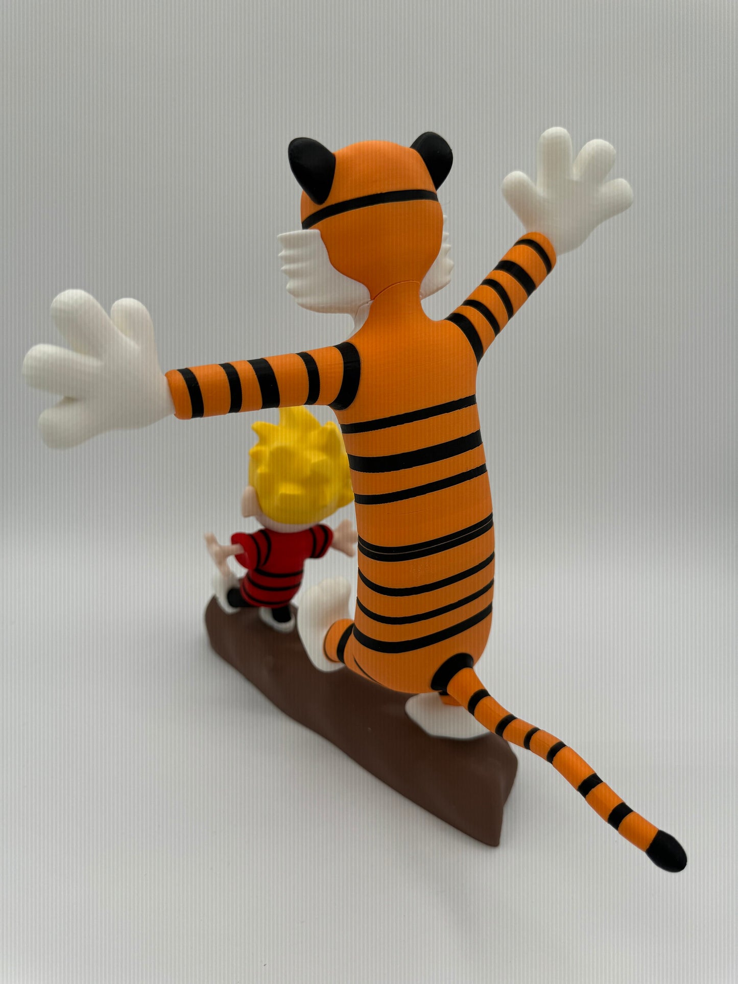 Whimsical Calvin and Hobbes Inspired Figurine