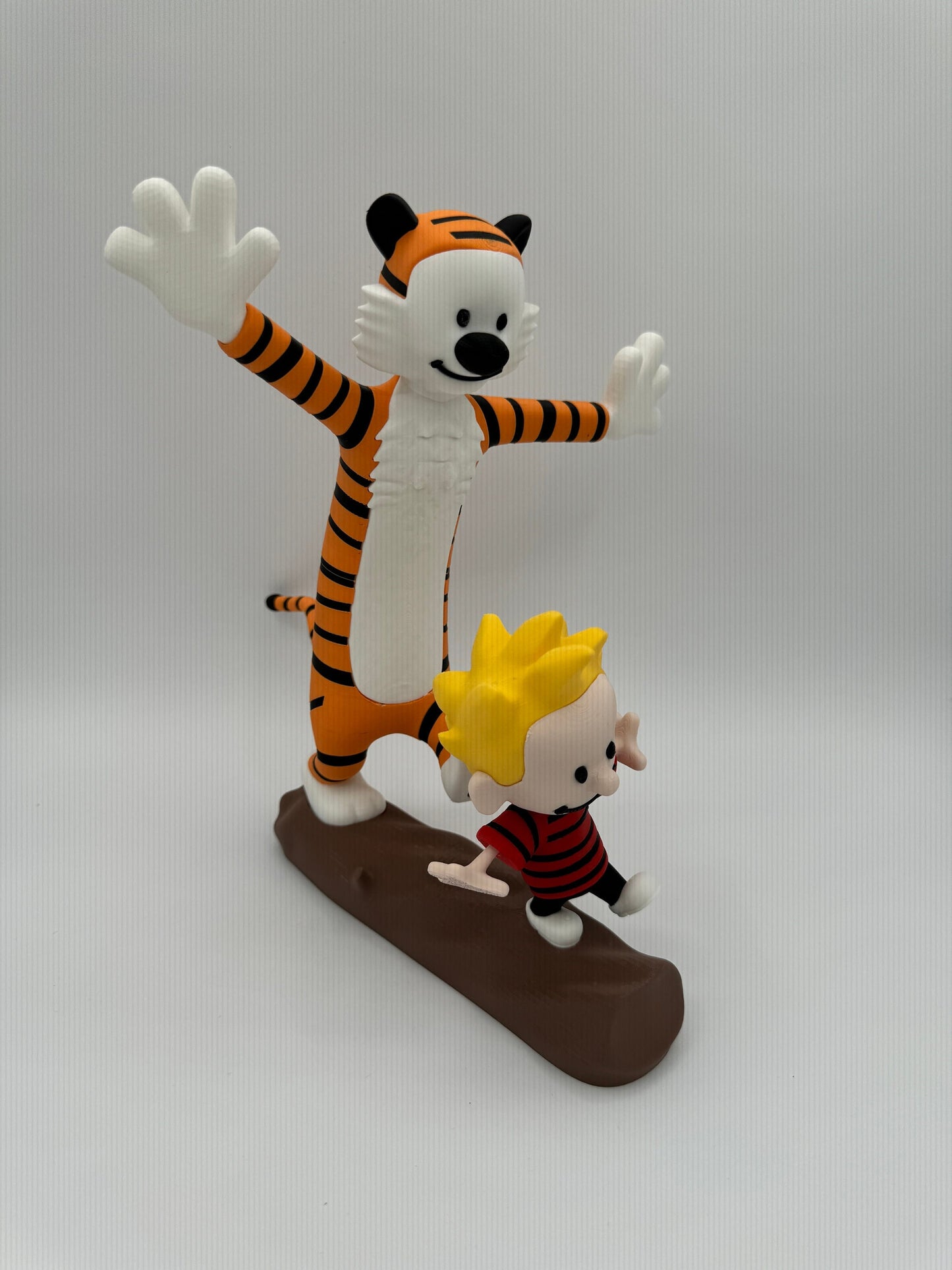 Whimsical Calvin and Hobbes Inspired Figurine