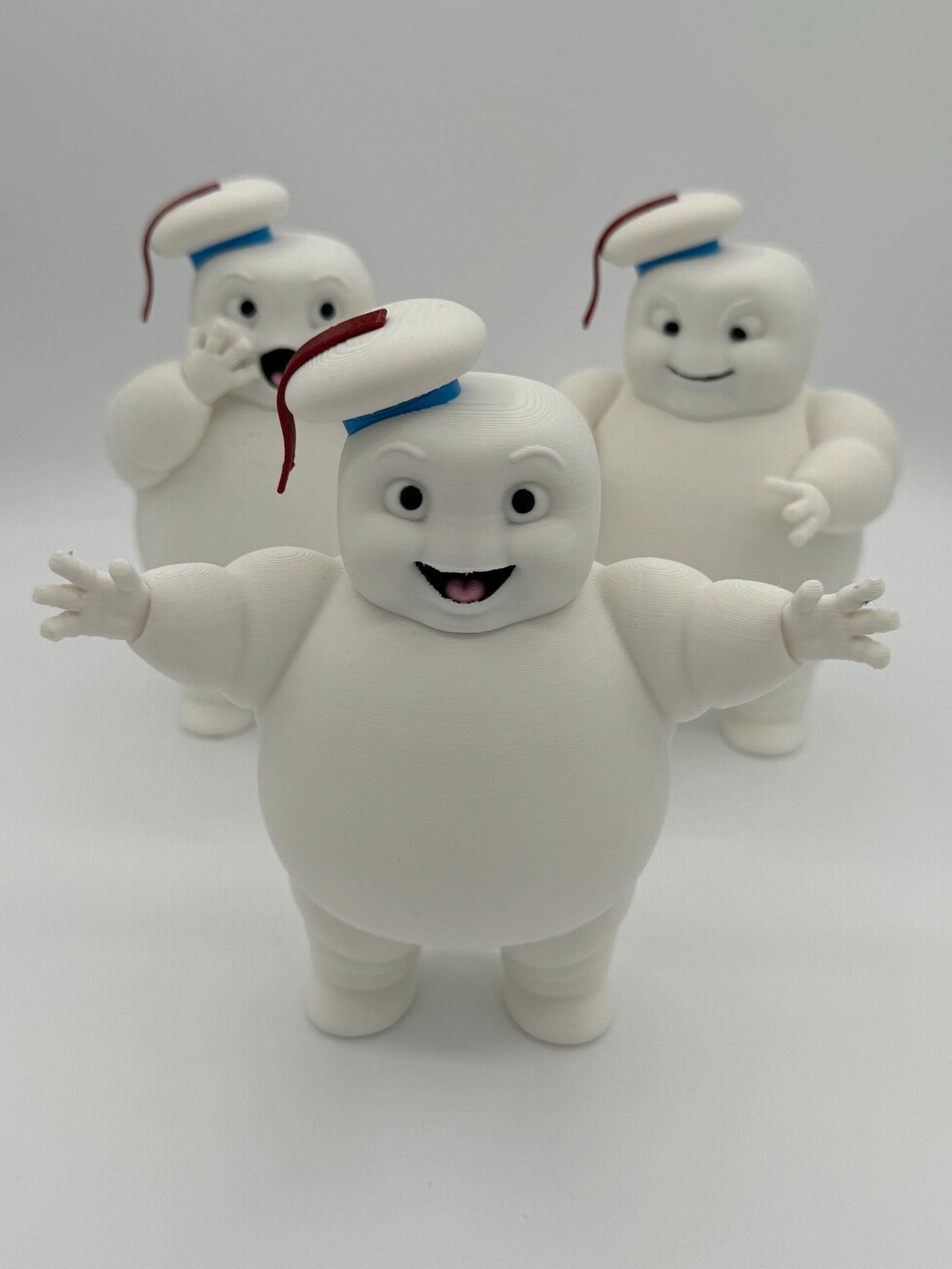 NEW! Large Ghostbusters Stay Puft Marshmallow Men Figurines (1) - Handmade Fan Art.  Unique gift for him or her!