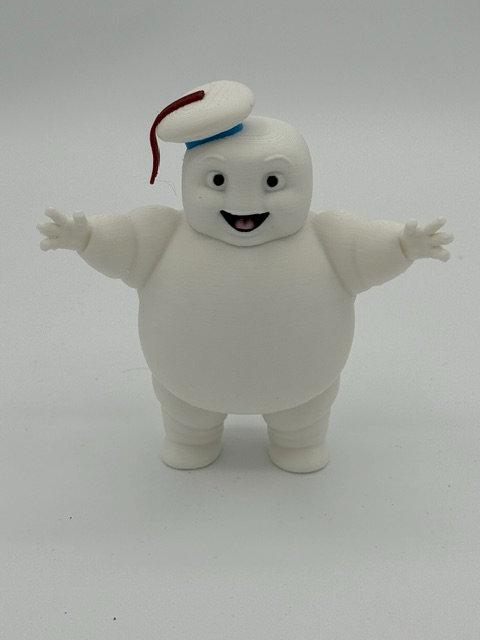 Adorable Ghostbusters Mini Stay Puft Marshmallow Men Figurines with Slimer